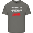 I'm Officially Retired Retirement Funny Mens Cotton T-Shirt Tee Top Charcoal