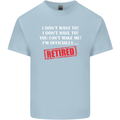 I'm Officially Retired Retirement Funny Mens Cotton T-Shirt Tee Top Light Blue