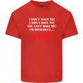 I'm Officially Retired Retirement Funny Mens Cotton T-Shirt Tee Top Red