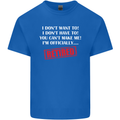 I'm Officially Retired Retirement Funny Mens Cotton T-Shirt Tee Top Royal Blue