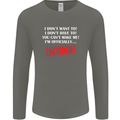 I'm Officially Retired Retirement Funny Mens Long Sleeve T-Shirt Charcoal