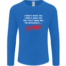 I'm Officially Retired Retirement Funny Mens Long Sleeve T-Shirt Royal Blue