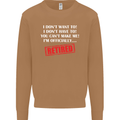 I'm Officially Retired Retirement Funny Mens Sweatshirt Jumper Caramel Latte