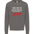 I'm Officially Retired Retirement Funny Mens Sweatshirt Jumper Charcoal