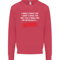 I'm Officially Retired Retirement Funny Mens Sweatshirt Jumper Heliconia
