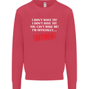 I'm Officially Retired Retirement Funny Mens Sweatshirt Jumper Heliconia