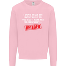 I'm Officially Retired Retirement Funny Mens Sweatshirt Jumper Light Pink
