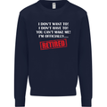I'm Officially Retired Retirement Funny Mens Sweatshirt Jumper Navy Blue