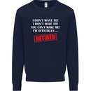 I'm Officially Retired Retirement Funny Mens Sweatshirt Jumper Navy Blue