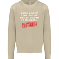 I'm Officially Retired Retirement Funny Mens Sweatshirt Jumper Sand