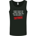 I'm Officially Retired Retirement Funny Mens Vest Tank Top Black