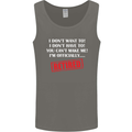 I'm Officially Retired Retirement Funny Mens Vest Tank Top Charcoal
