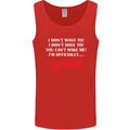 I'm Officially Retired Retirement Funny Mens Vest Tank Top Red