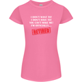 I'm Officially Retired Retirement Funny Womens Petite Cut T-Shirt Azalea