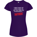 I'm Officially Retired Retirement Funny Womens Petite Cut T-Shirt Purple