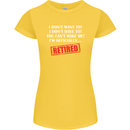 I'm Officially Retired Retirement Funny Womens Petite Cut T-Shirt Yellow