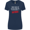 I'm Officially Retired Retirement Funny Womens Wider Cut T-Shirt Navy Blue
