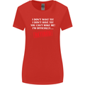 I'm Officially Retired Retirement Funny Womens Wider Cut T-Shirt Red