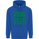 I'm Only Here for the Beer St. Patricks Day Mens 80% Cotton Hoodie Royal Blue
