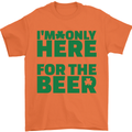 I'm Only Here for the Beer St. Patricks Day Mens T-Shirt Cotton Gildan Orange