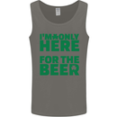 I'm Only Here for the Beer St. Patricks Day Mens Vest Tank Top Charcoal