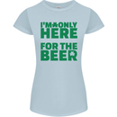 I'm Only Here for the Beer St. Patricks Day Womens Petite Cut T-Shirt Light Blue