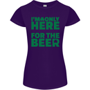 I'm Only Here for the Beer St. Patricks Day Womens Petite Cut T-Shirt Purple