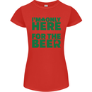 I'm Only Here for the Beer St. Patricks Day Womens Petite Cut T-Shirt Red