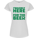 I'm Only Here for the Beer St. Patricks Day Womens Petite Cut T-Shirt White