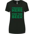 I'm Only Here for the Beer St. Patricks Day Womens Wider Cut T-Shirt Black