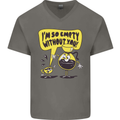I'm So Empty Without You Funny Coffee Mens V-Neck Cotton T-Shirt Charcoal