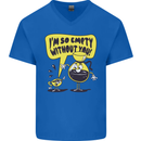 I'm So Empty Without You Funny Coffee Mens V-Neck Cotton T-Shirt Royal Blue