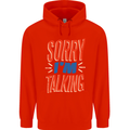 I'm Talking Funny Sacasm Sarcastic Slogan Childrens Kids Hoodie Bright Red