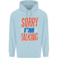 I'm Talking Funny Sacasm Sarcastic Slogan Childrens Kids Hoodie Light Blue