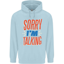I'm Talking Funny Sacasm Sarcastic Slogan Childrens Kids Hoodie Light Blue