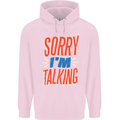 I'm Talking Funny Sacasm Sarcastic Slogan Childrens Kids Hoodie Light Pink