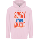 I'm Talking Funny Sacasm Sarcastic Slogan Childrens Kids Hoodie Light Pink