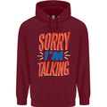 I'm Talking Funny Sacasm Sarcastic Slogan Childrens Kids Hoodie Maroon