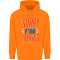 I'm Talking Funny Sacasm Sarcastic Slogan Childrens Kids Hoodie Orange