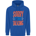I'm Talking Funny Sacasm Sarcastic Slogan Childrens Kids Hoodie Royal Blue