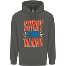 I'm Talking Funny Sacasm Sarcastic Slogan Childrens Kids Hoodie Storm Grey