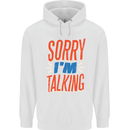 I'm Talking Funny Sacasm Sarcastic Slogan Childrens Kids Hoodie White