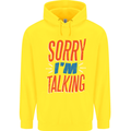 I'm Talking Funny Sacasm Sarcastic Slogan Childrens Kids Hoodie Yellow