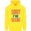 I'm Talking Funny Sacasm Sarcastic Slogan Childrens Kids Hoodie Yellow