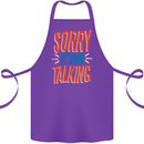 I'm Talking Funny Sacasm Sarcastic Slogan Cotton Apron 100% Organic Purple