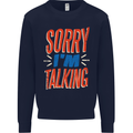 I'm Talking Funny Sacasm Sarcastic Slogan Kids Sweatshirt Jumper Navy Blue