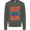 I'm Talking Funny Sacasm Sarcastic Slogan Kids Sweatshirt Jumper Storm Grey