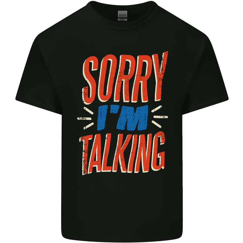 I'm Talking Funny Sacasm Sarcastic Slogan Kids T-Shirt Childrens Black