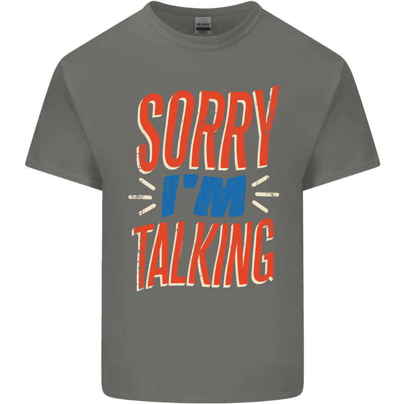 I'm Talking Funny Sacasm Sarcastic Slogan Kids T-Shirt Childrens Charcoal
