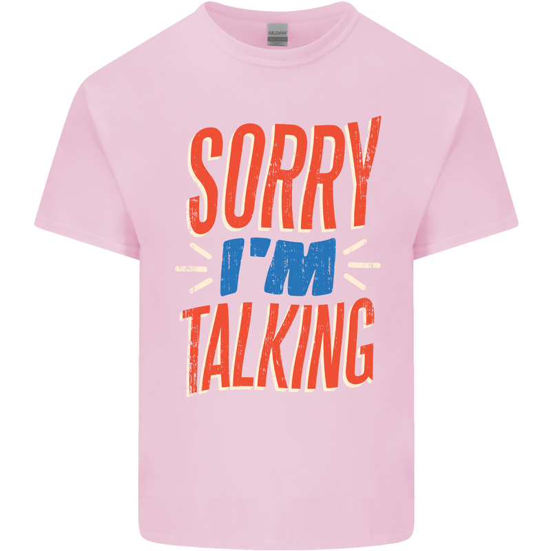 I'm Talking Funny Sacasm Sarcastic Slogan Kids T-Shirt Childrens Light Pink